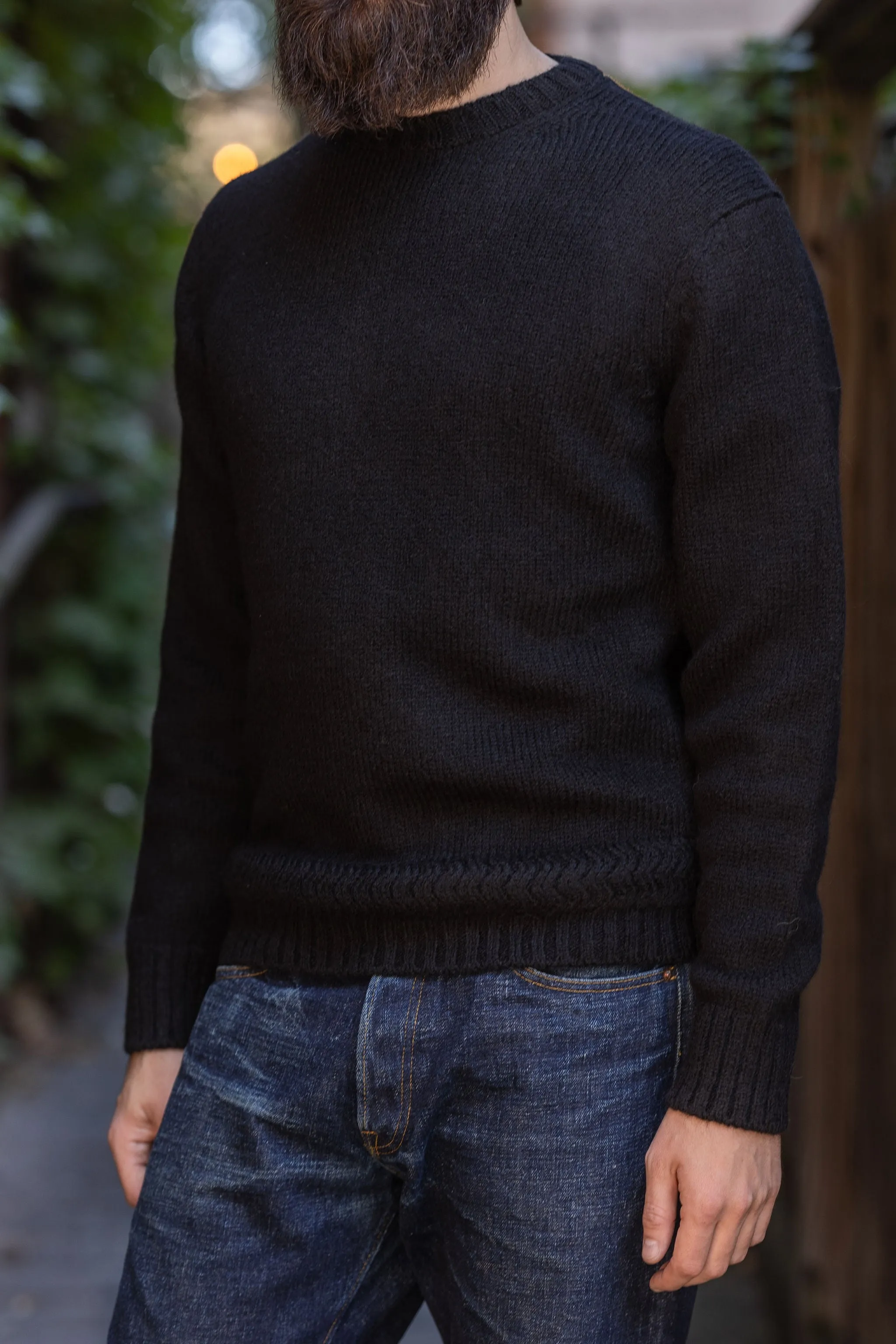 3sixteen Alpaca Crewneck - Black