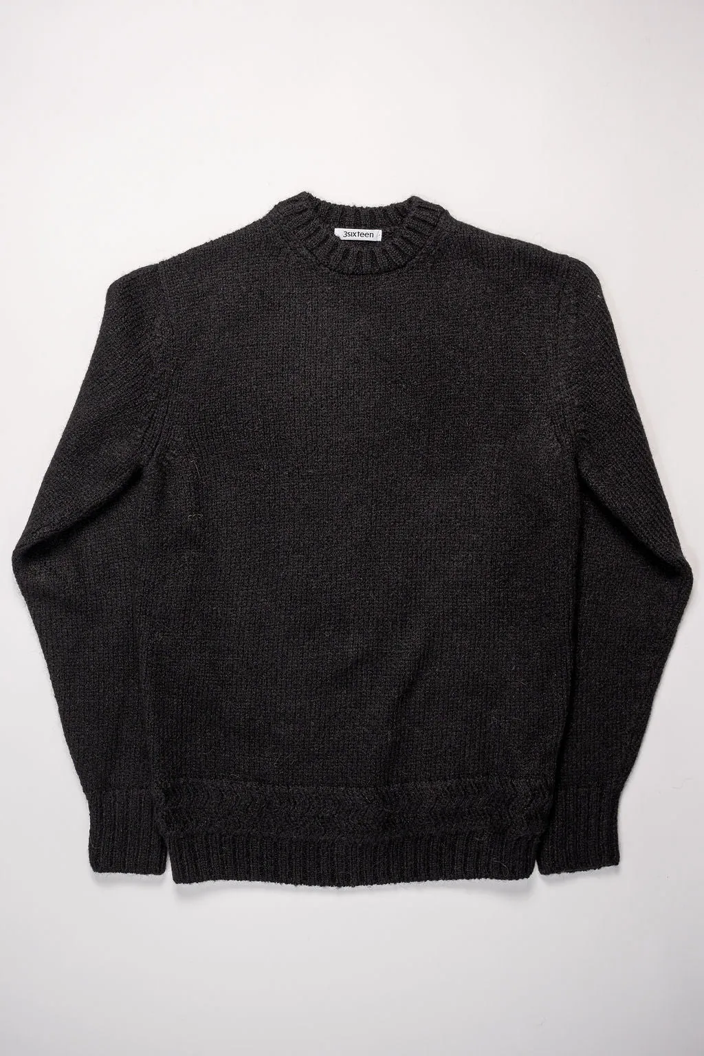 3sixteen Alpaca Crewneck - Black