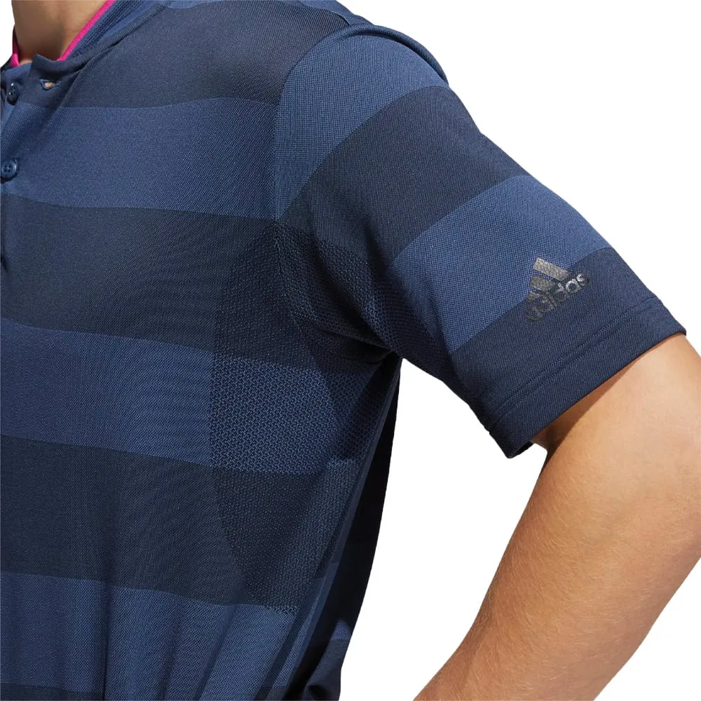 adidas Primeknit Stretch Polo Shirt - Crew Navy/Night Indigo