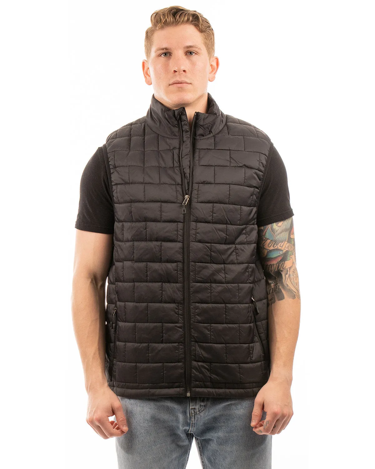 Adult Box Quilted Puffer Vest