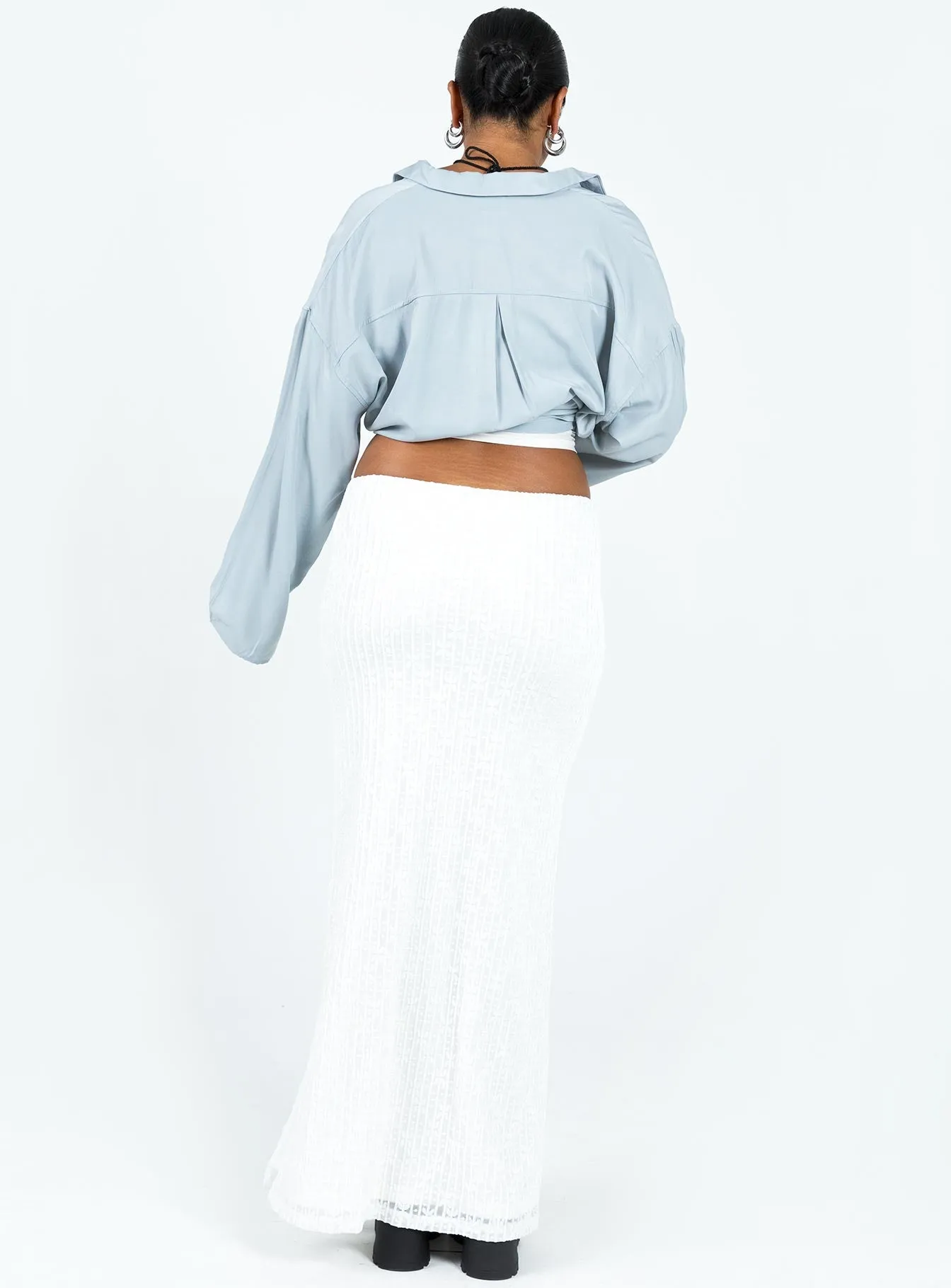 Berkshire Low Rise Maxi Skirt White