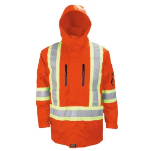 Black Hi-Vis 4-In-1 Water Resistant Jacket with Reversible/Removable Liner - Style 830X4