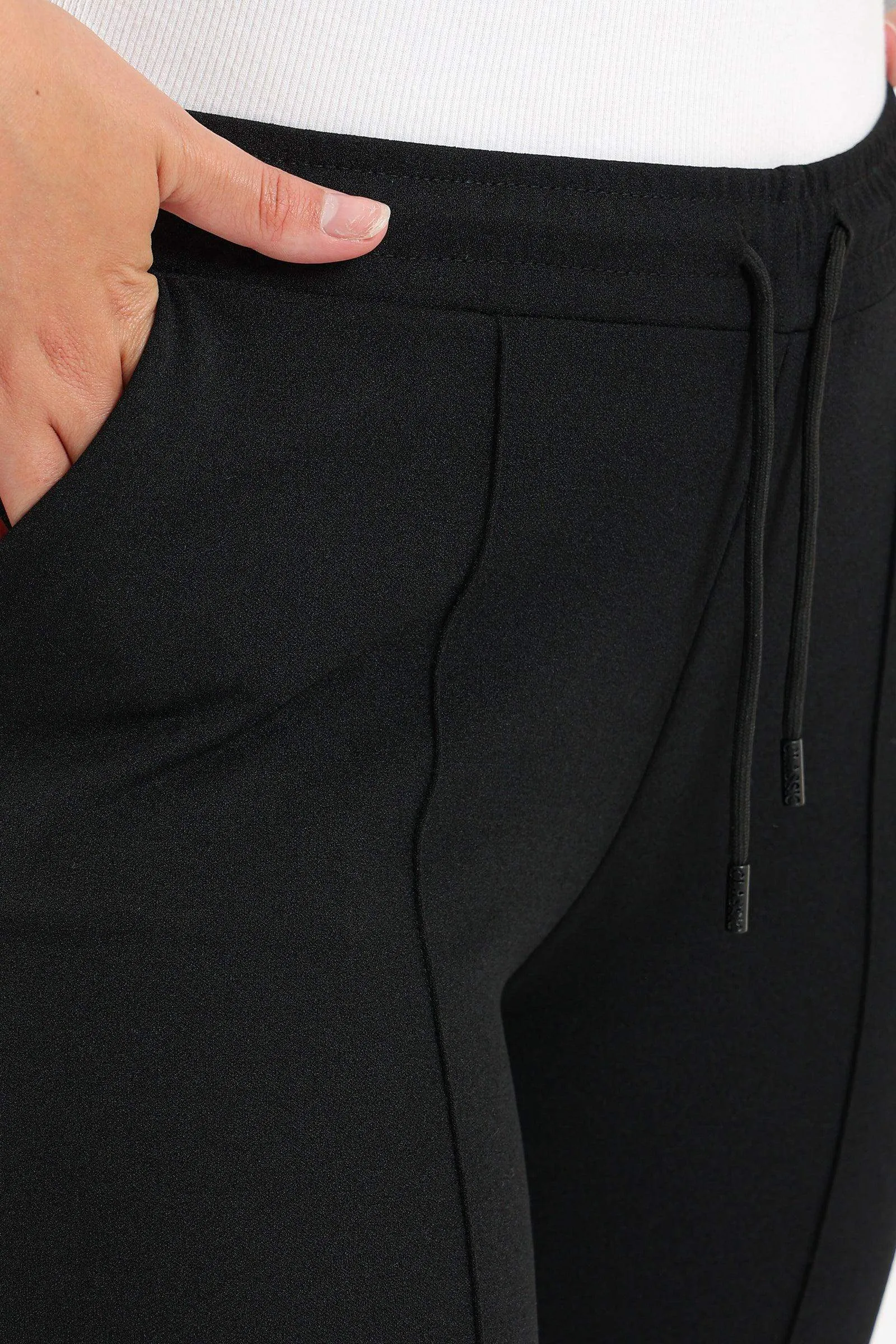 Black Piping Lounge Pants