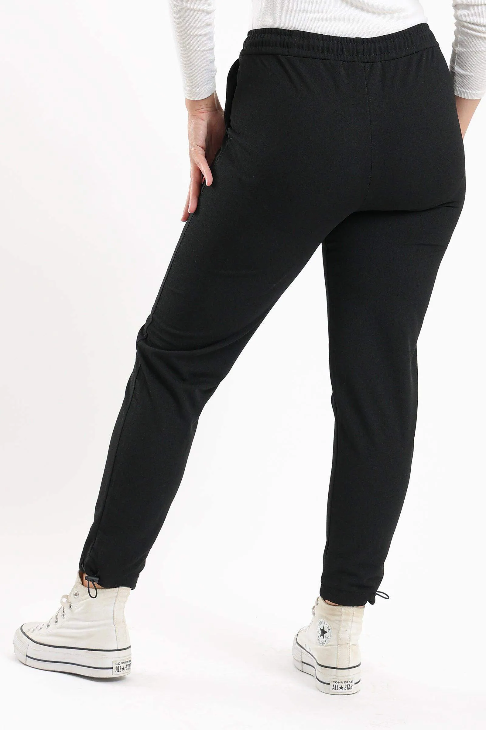 Black Piping Lounge Pants