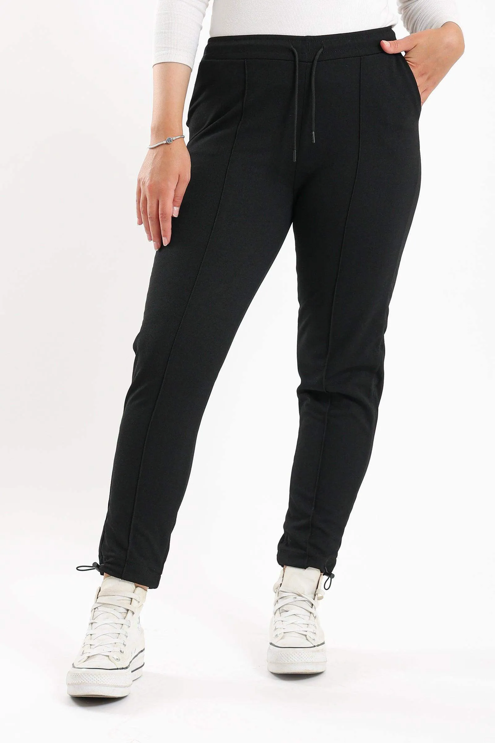 Black Piping Lounge Pants