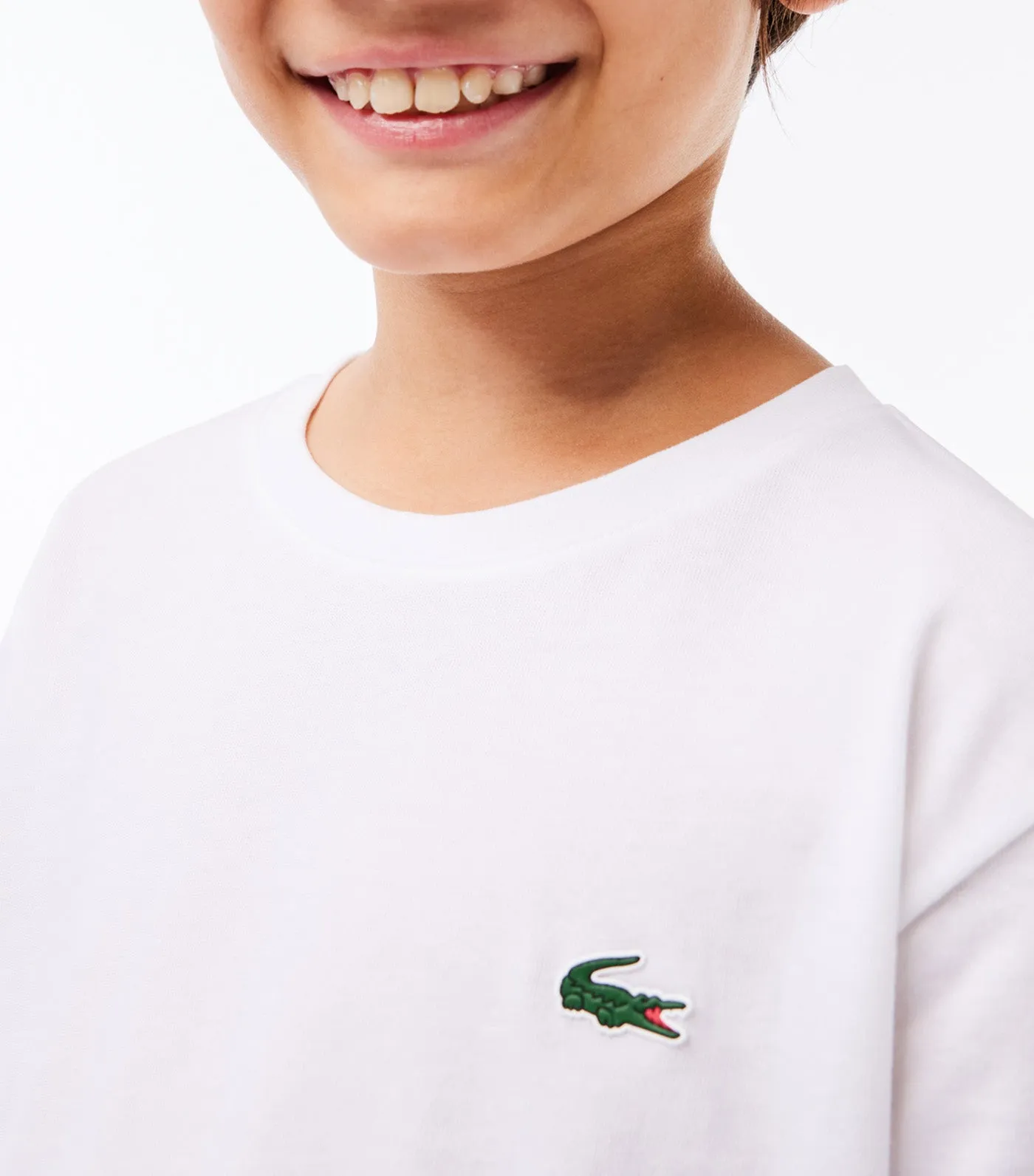 Boys' Lacoste SPORT Breathable T-shirt White