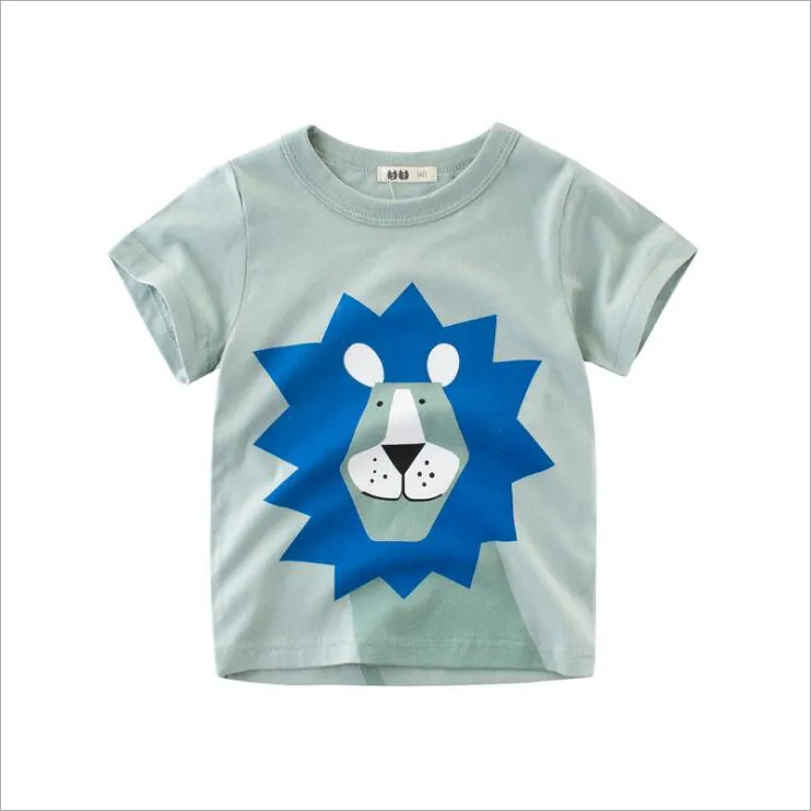 Boys Short Sleeve Cartoon Images Design  T-Shirts