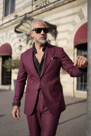 Burgundy 2-Piece Suit