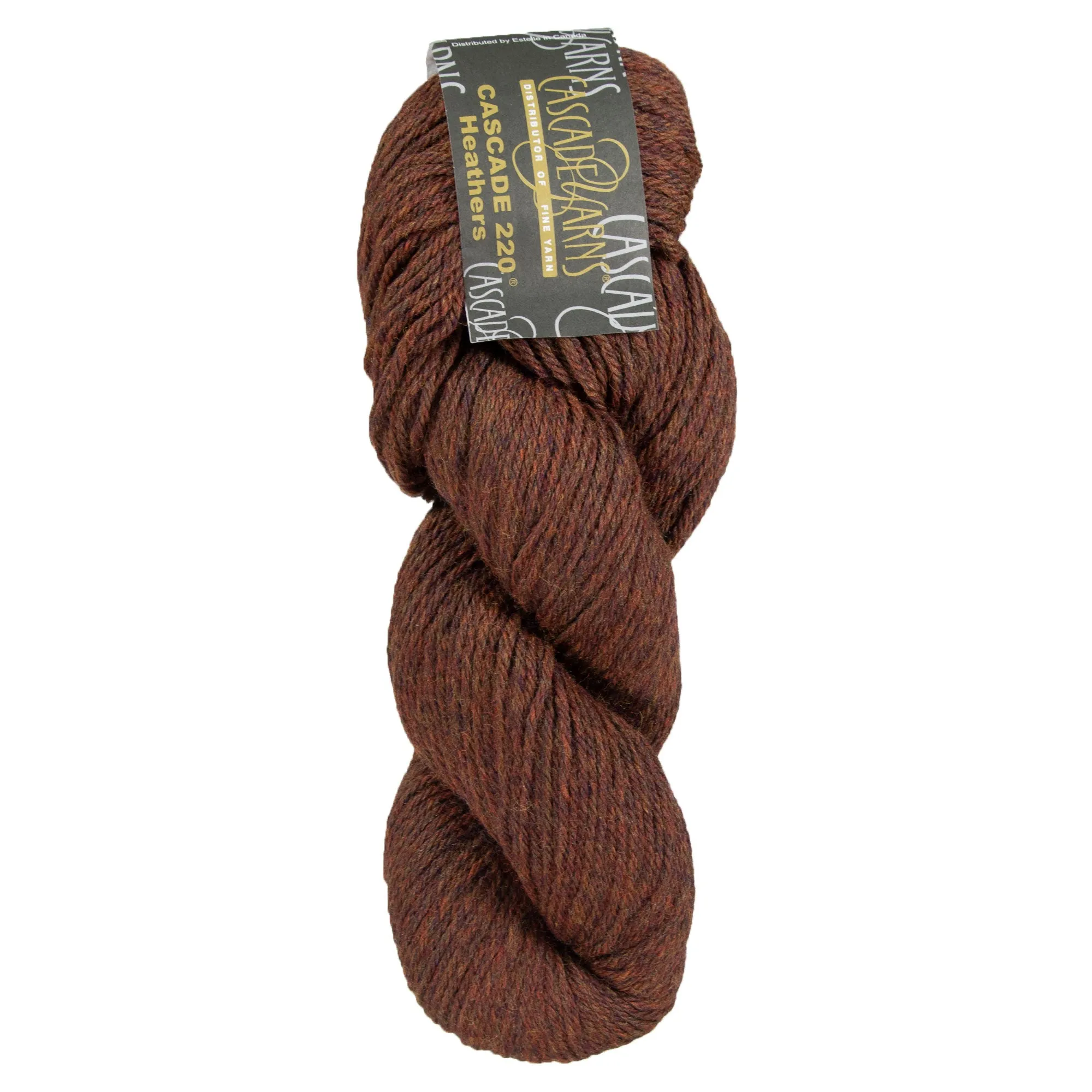 Cascade 220 Yarn - 9656 Burnt Sienna Heather