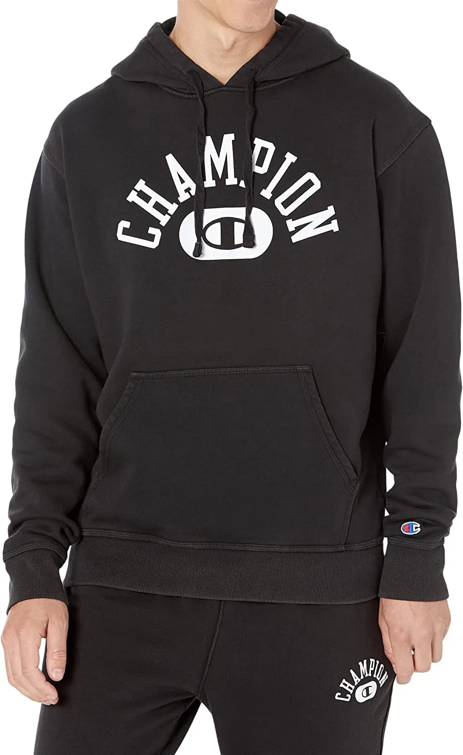 Champion Men's Arch Logo Vintage Varsity Hoodie