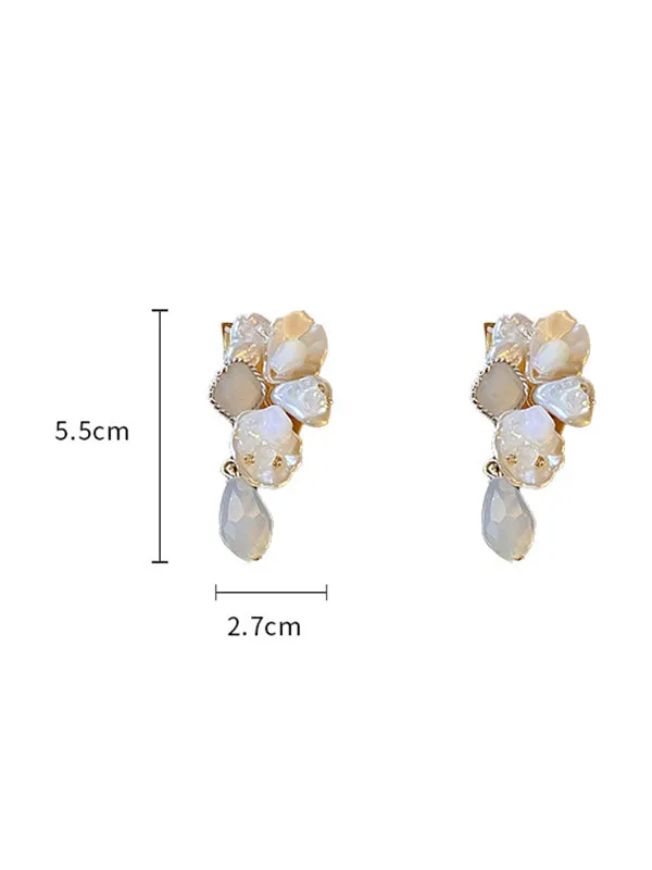 Chicmy-Stylish Rhinestone Pearl Earrings Accessories