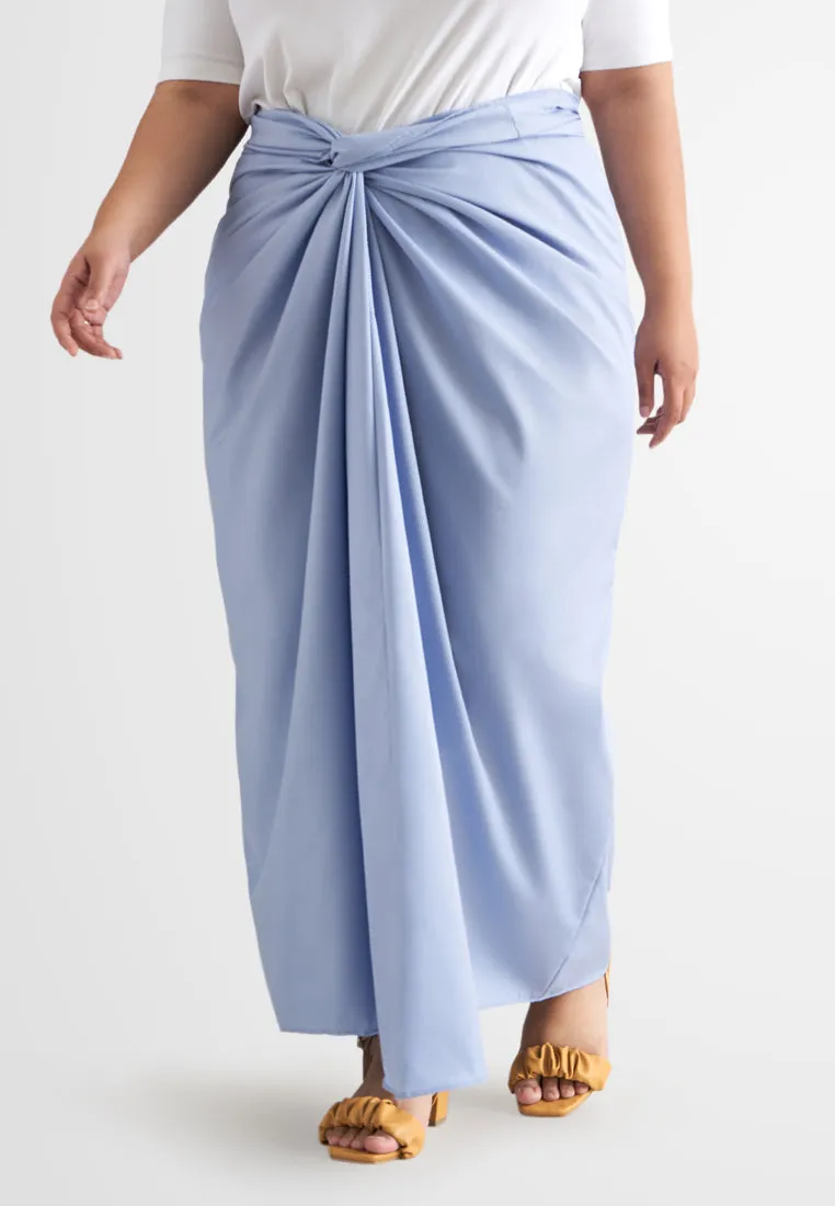 Cik Semi-Instant Minimalist Pario Skirt - Sky Blue