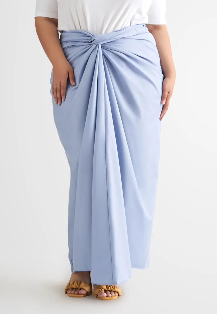 Cik Semi-Instant Minimalist Pario Skirt - Sky Blue