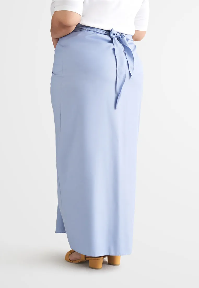 Cik Semi-Instant Minimalist Pario Skirt - Sky Blue