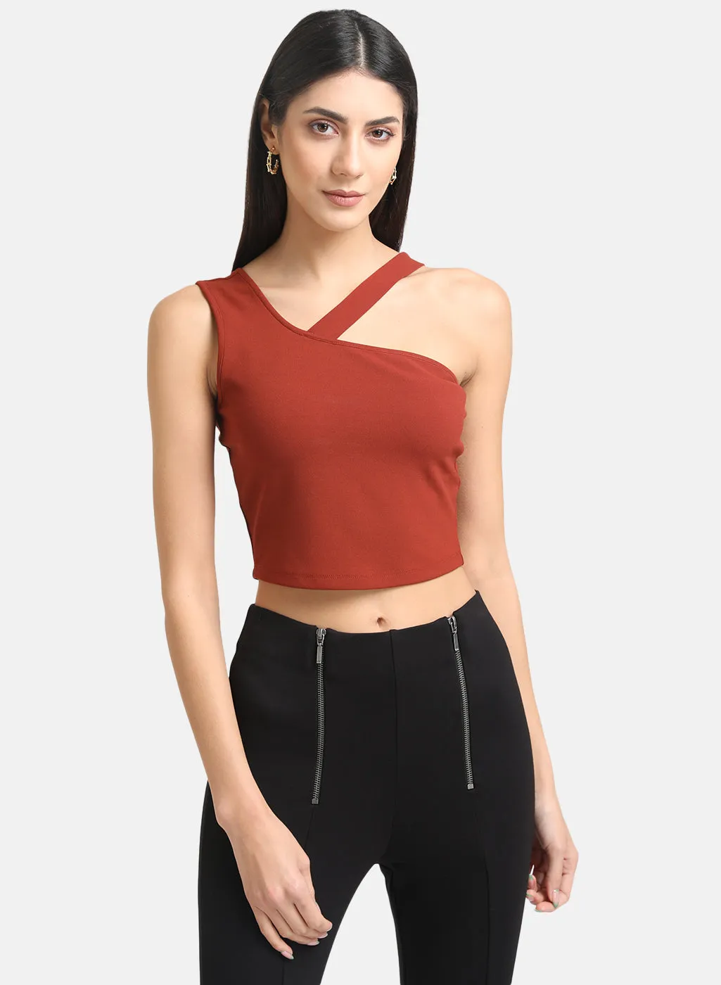 Crop Top With Asymmetric Strap