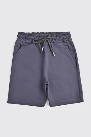 Dark Gray Cotton Short