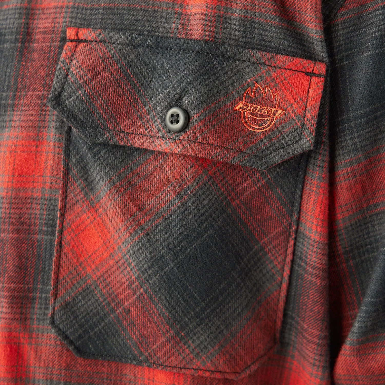 Dickies X Spitfire Flannel LS Shirt - Red Ochre