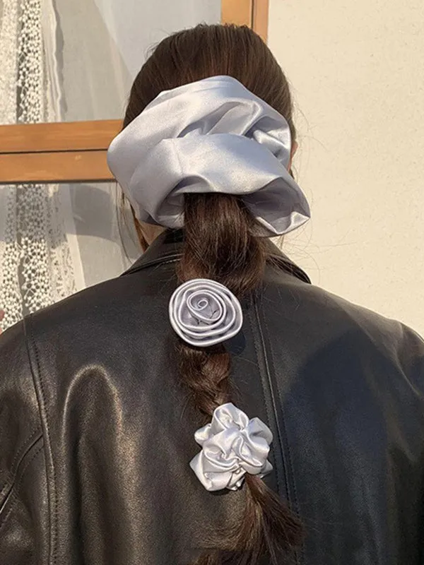 Elasticity Solid Color Scrunchy Hair Accessories