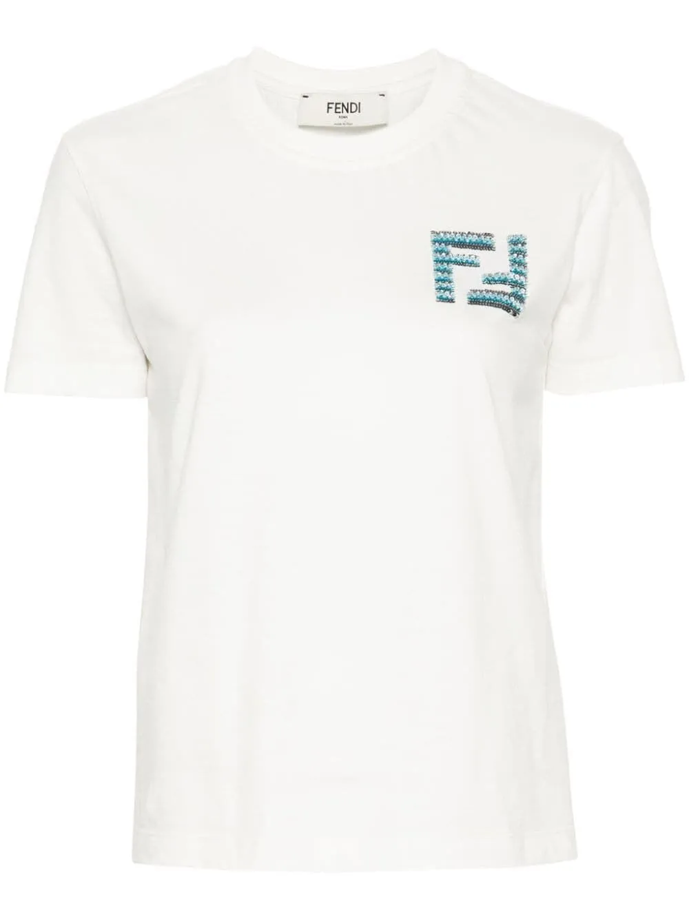 FENDI Iconic FF Motif T-Shirt for Women - Discover Effortless Chic