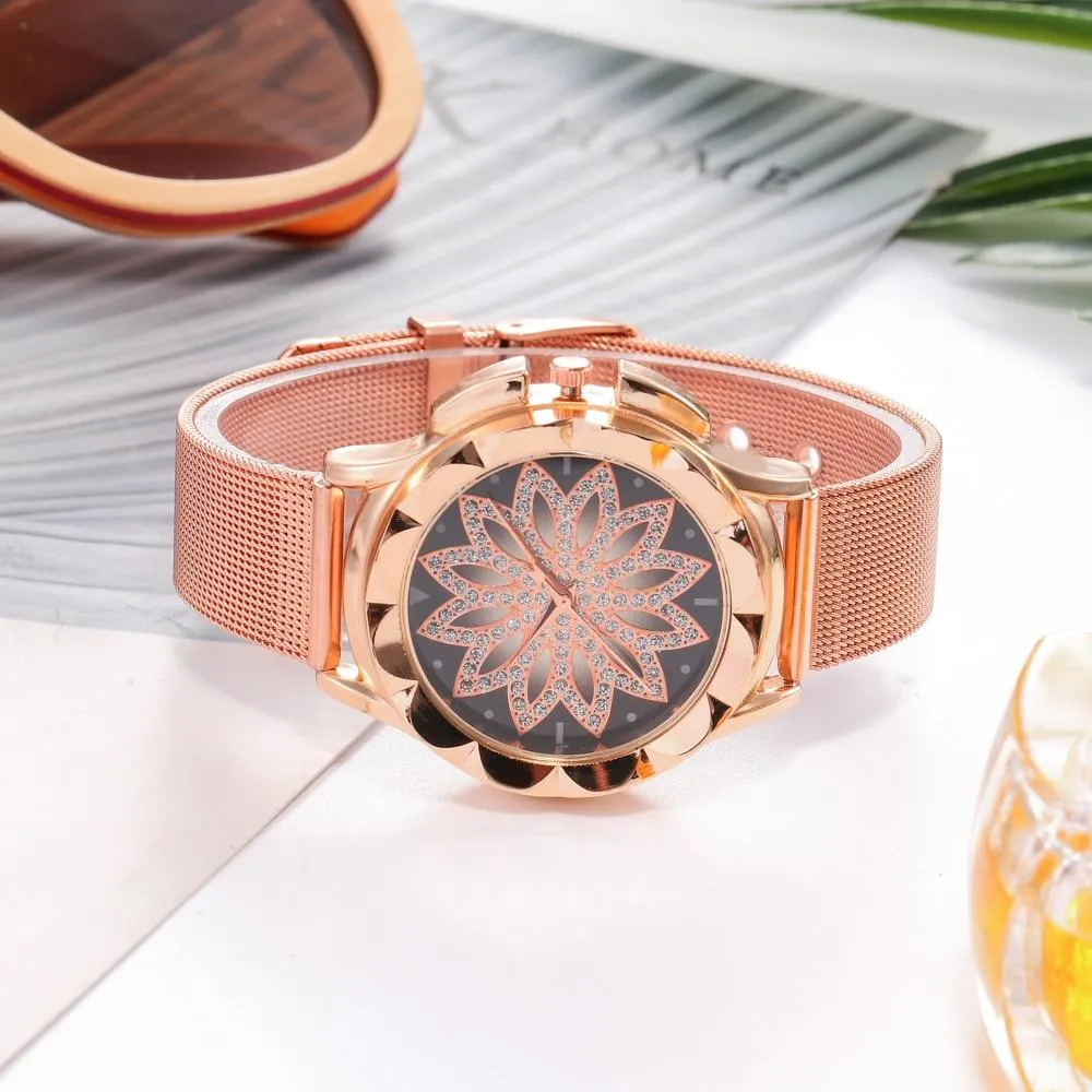 Fleura Rhinestone Women's Stylish Watch