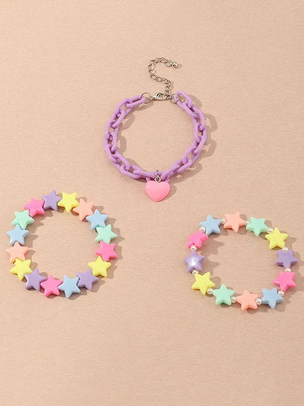 Flytonn-Heart Shape Star Shape Bracelet Accessories