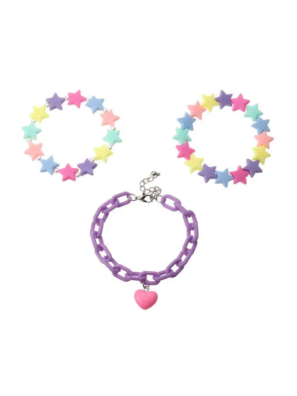 Flytonn-Heart Shape Star Shape Bracelet Accessories