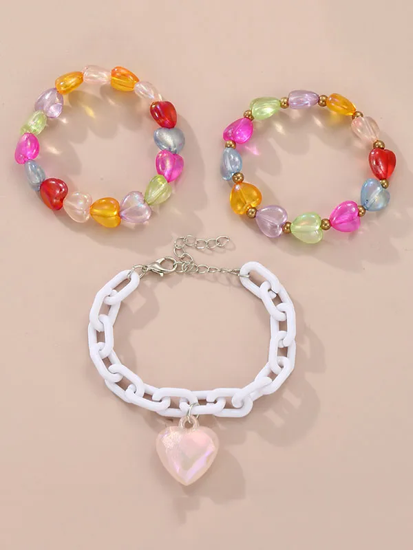 Flytonn-Heart Shape Star Shape Bracelet Accessories