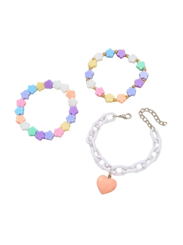 Flytonn-Heart Shape Star Shape Bracelet Accessories