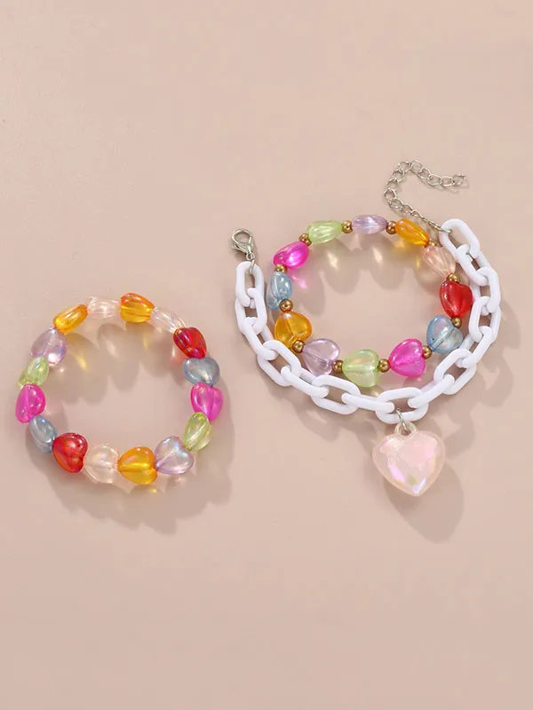 Flytonn-Heart Shape Star Shape Bracelet Accessories