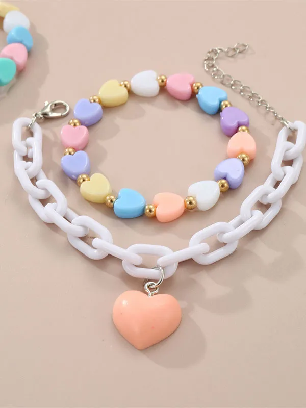 Flytonn-Heart Shape Star Shape Bracelet Accessories