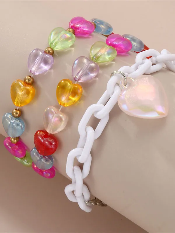 Flytonn-Heart Shape Star Shape Bracelet Accessories