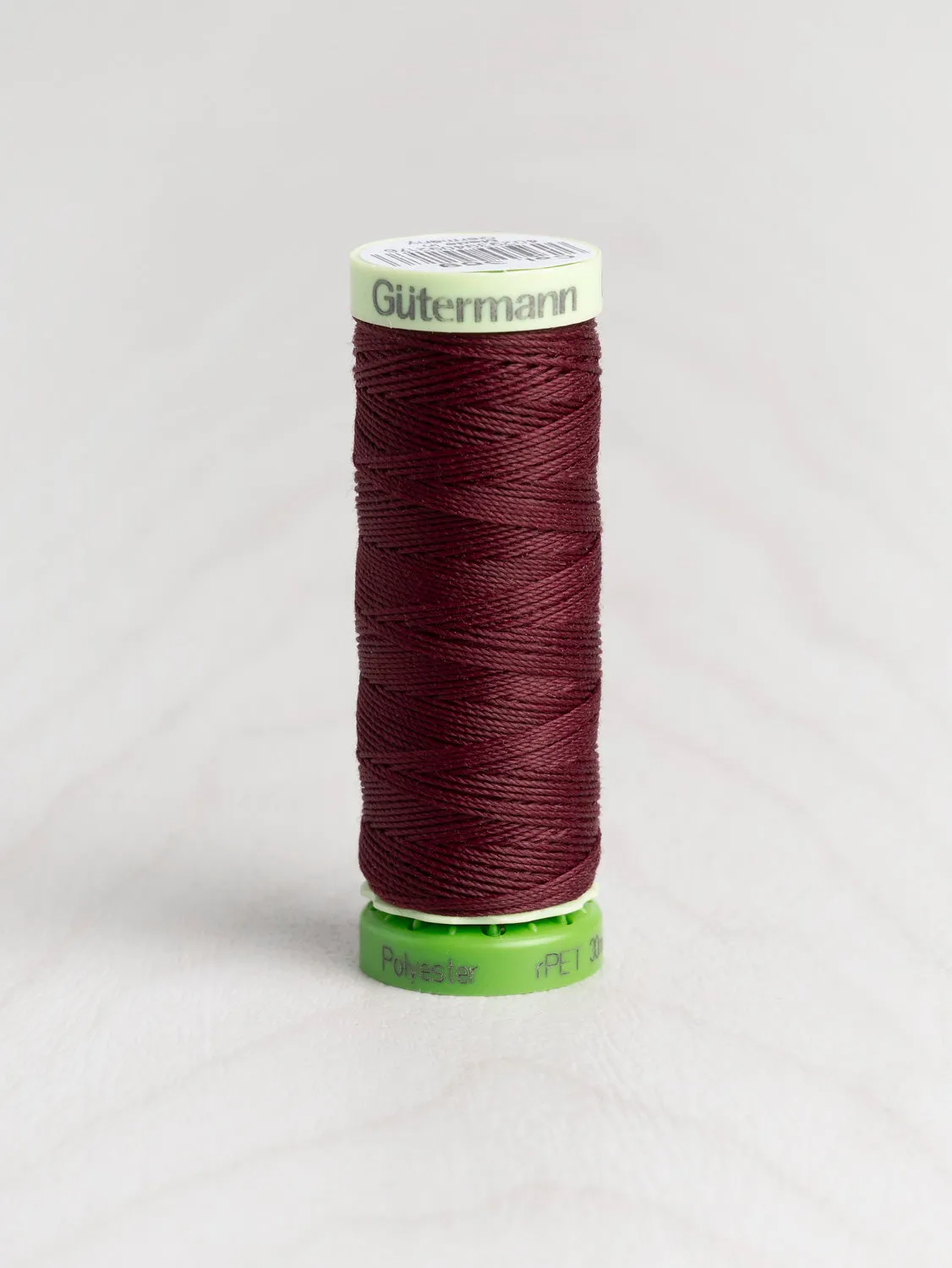 Gütermann rPET Recycled Topstitch Thread -  Very Dark Burgundy 369