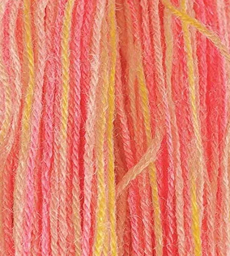 Hand Knitting | Oswal Wool | Pink - Multicolour | Acrylic Knitting Yarn | Crochet Hook Yarn | Art & Craft Wool Ball (Weight in gm) (200 gm)