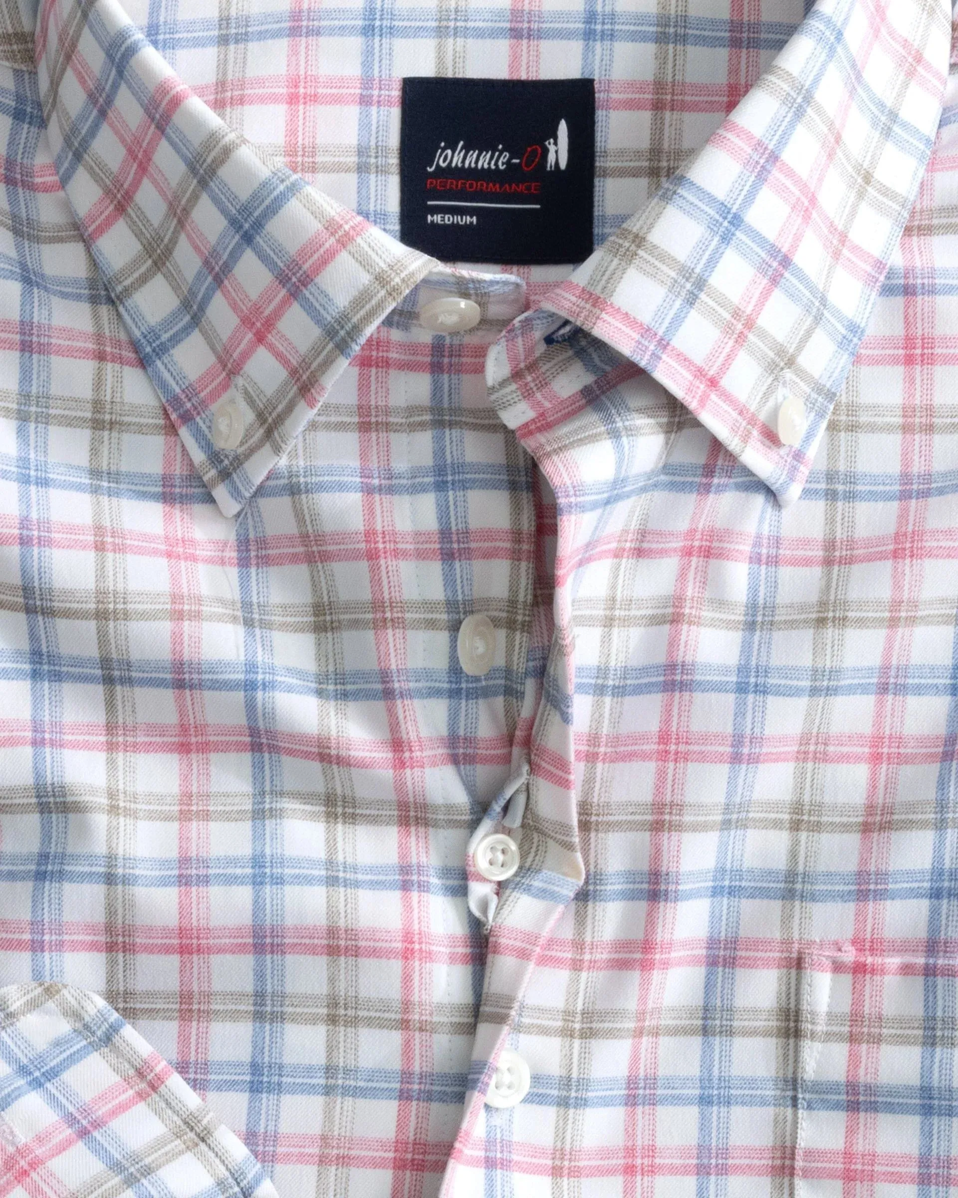 Hauser Performance Button Up Shirt in Navy by Johnnie-O