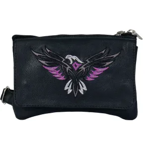 Hot Leathers CPE2006 Tribal Eagle Embroidered Ladies Clip Pouch