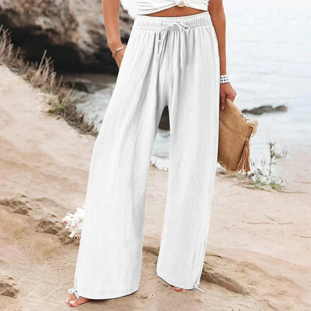 Ivyshape | Casual Linen Pants for Women