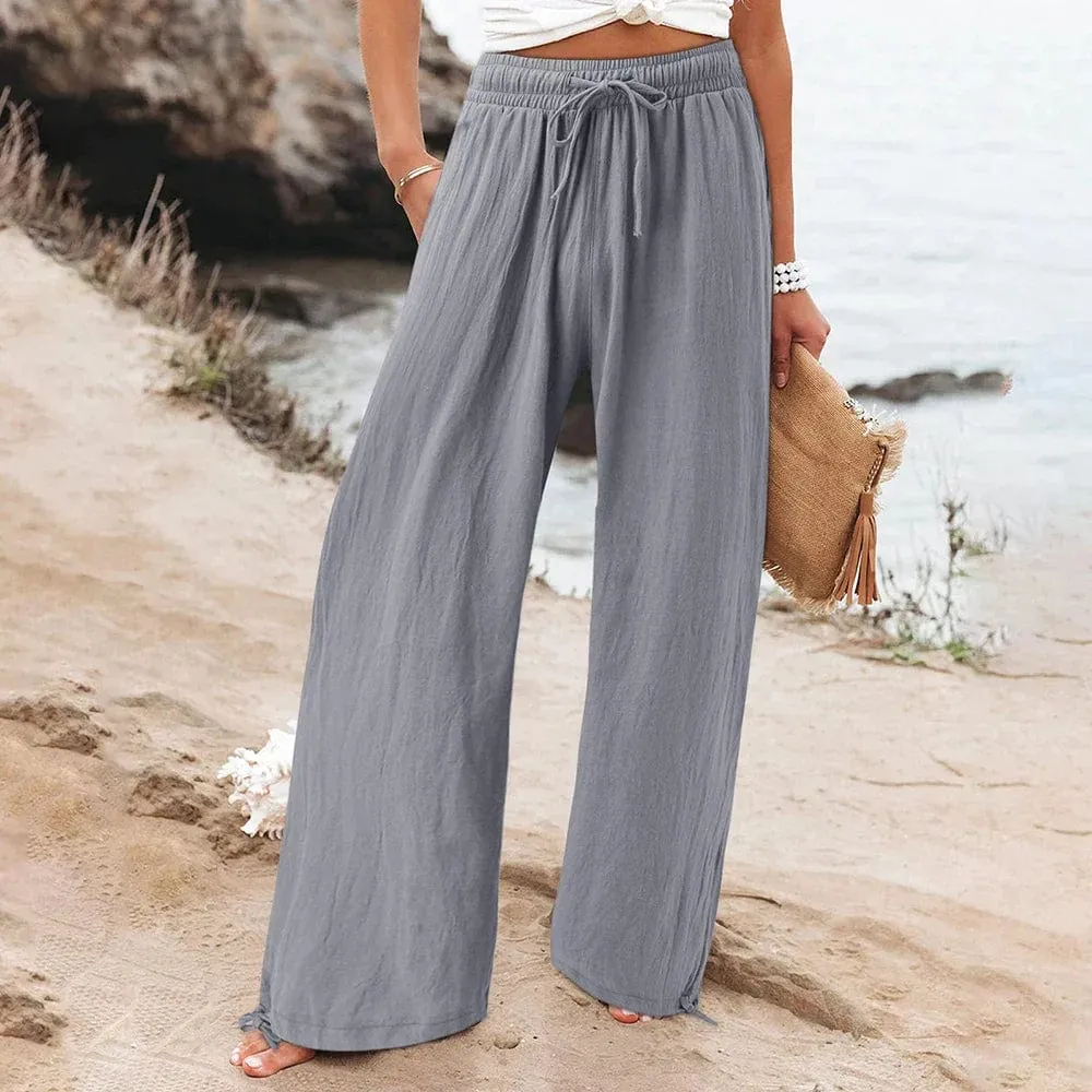 Ivyshape | Casual Linen Pants for Women