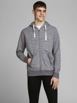 Jack &amp; Jones Grey Melange Hoodie