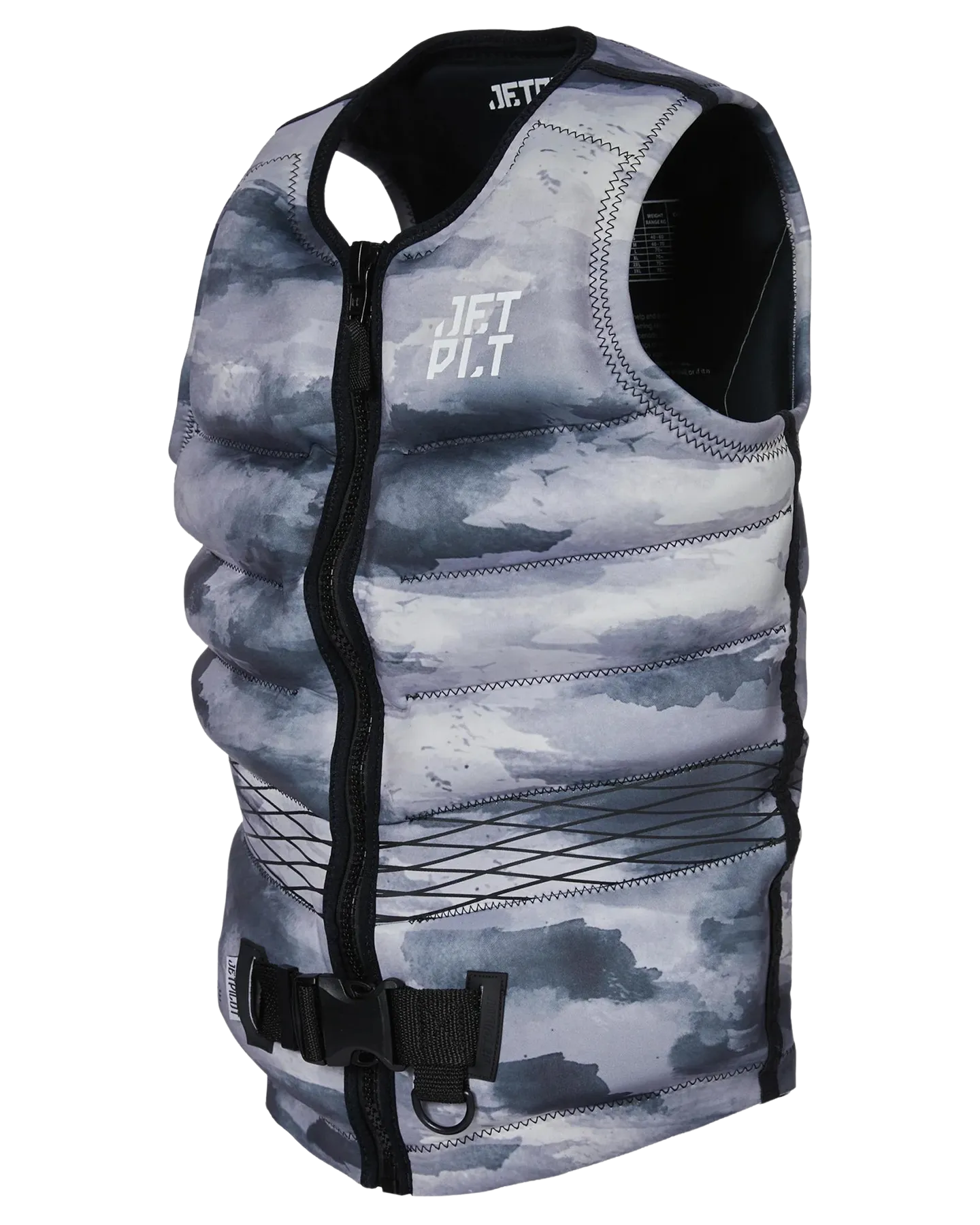 Jetpilot Hyperflex F/E Mens Neo Vest - Grey Camo - 2023