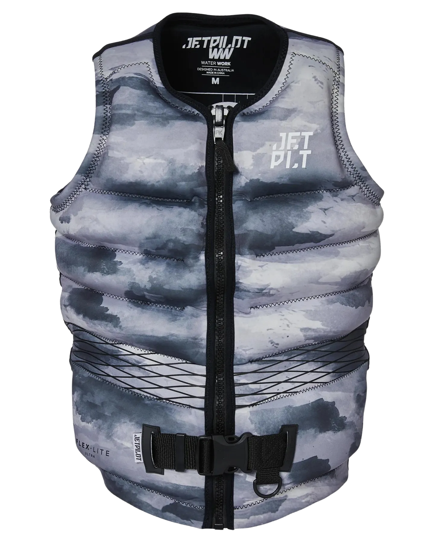 Jetpilot Hyperflex F/E Mens Neo Vest - Grey Camo - 2023