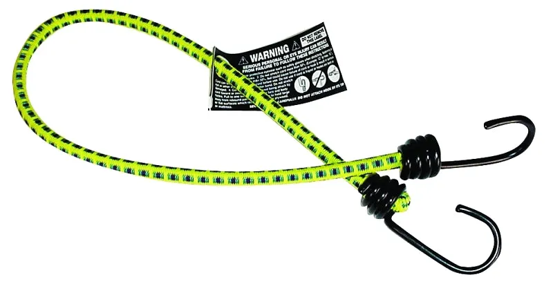 Keeper 06025 Bungee Cord, 24 in L, Rubber, Hook End :EA: QUANTITY: 10