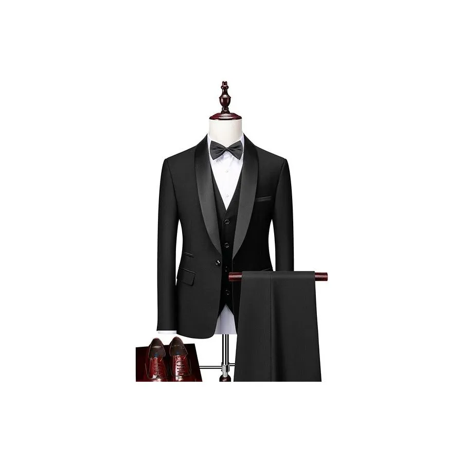 LuxeSleek Exotic Tailored Suit Ensemble