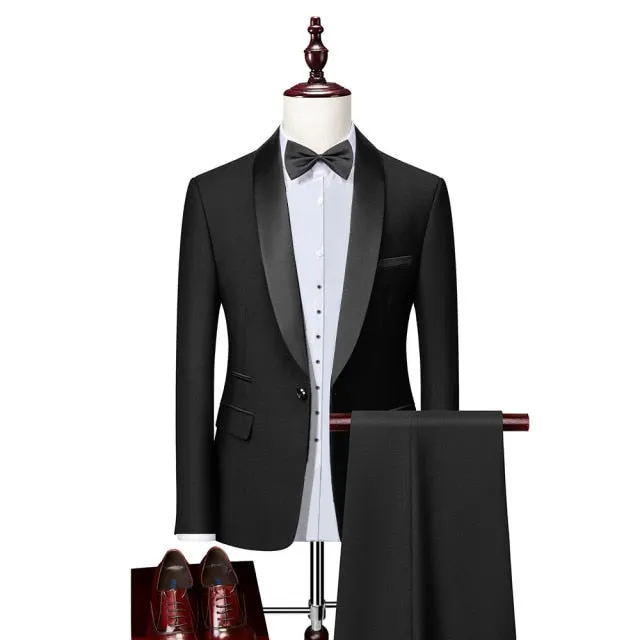 LuxeSleek Exotic Tailored Suit Ensemble