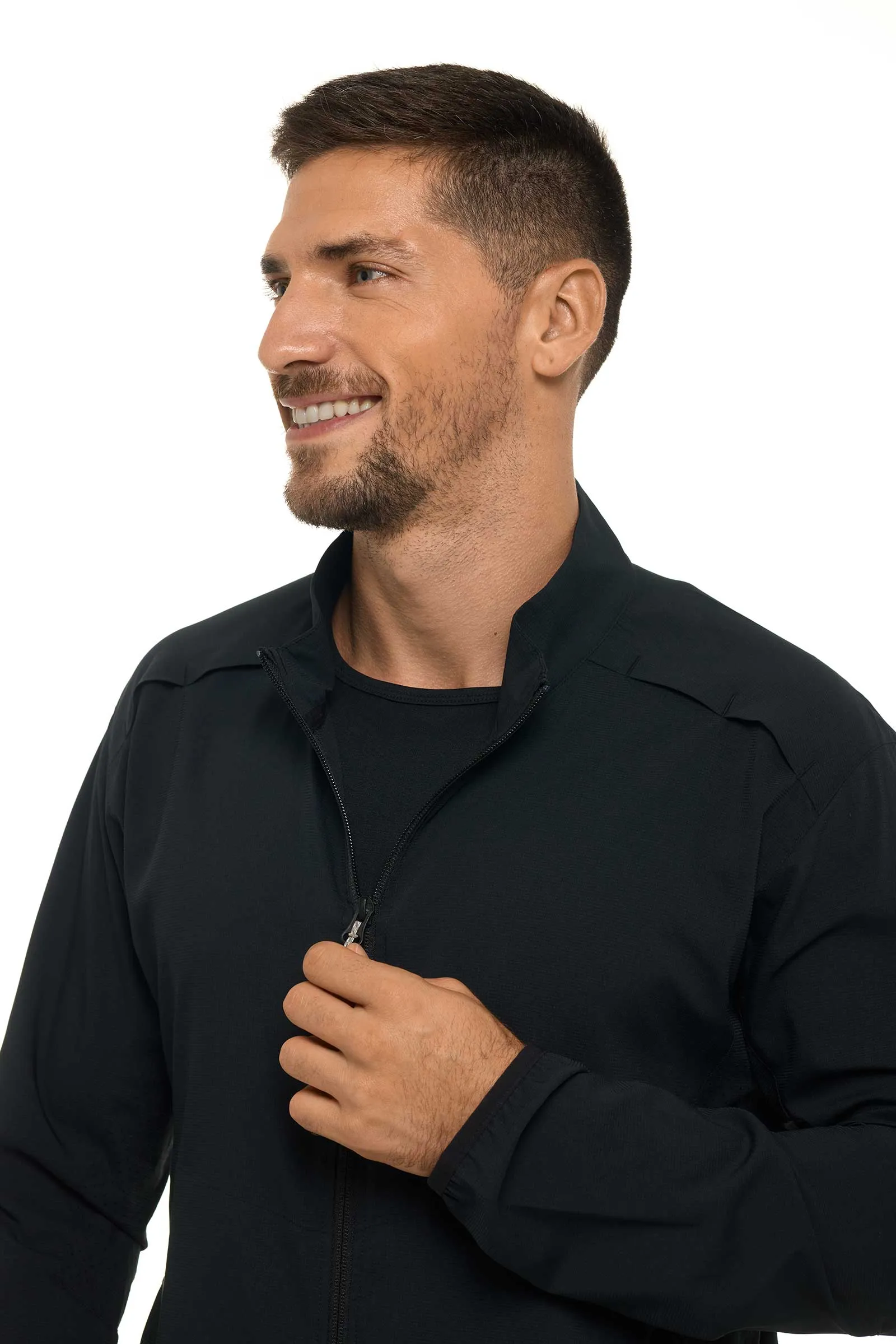 Men's Arcadian Packable Sunblock Jacket  |  Black