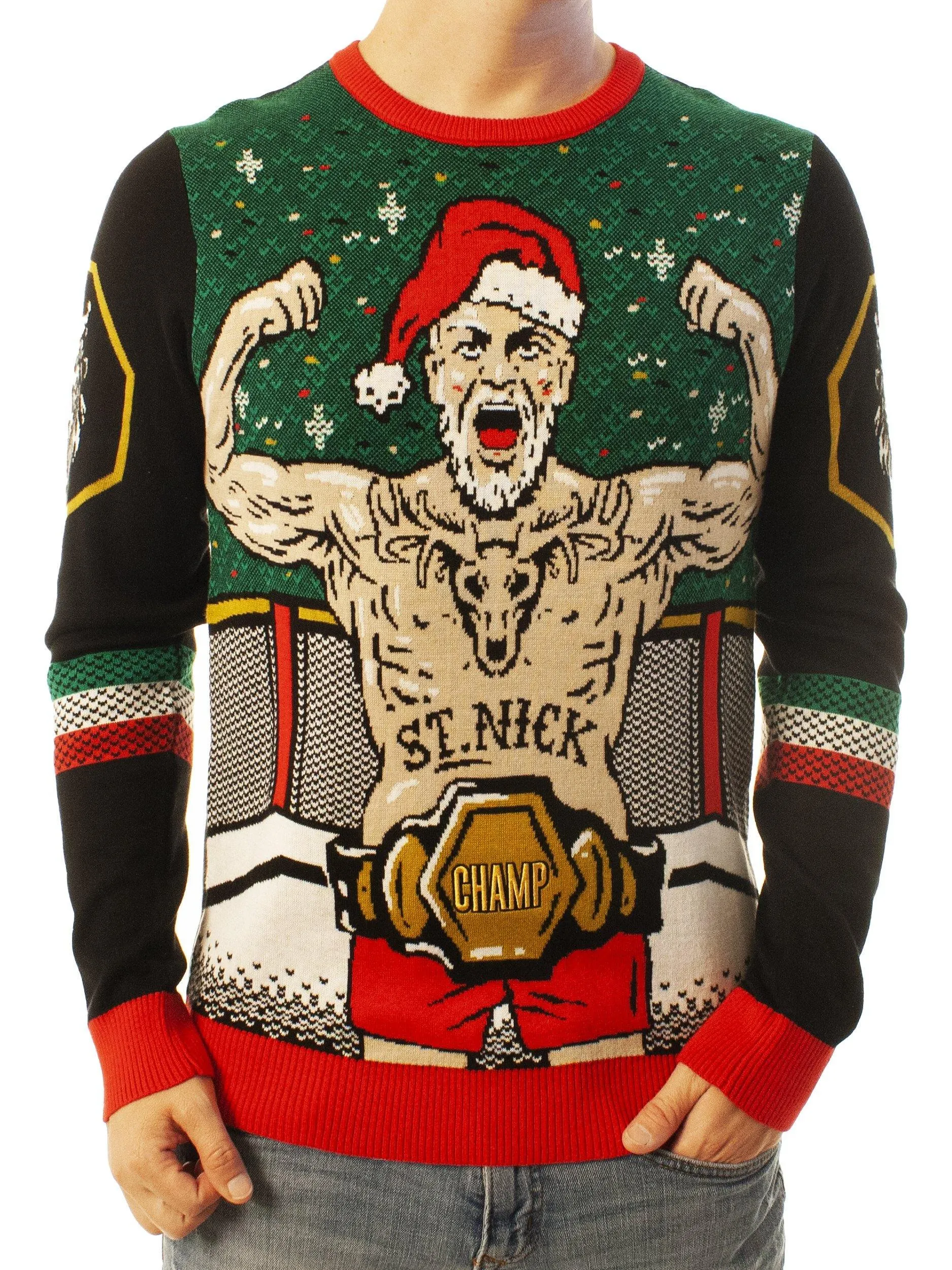 Mma Santa Ugly Christmas Sweater - Best Xmas Gifts For Him Or Her