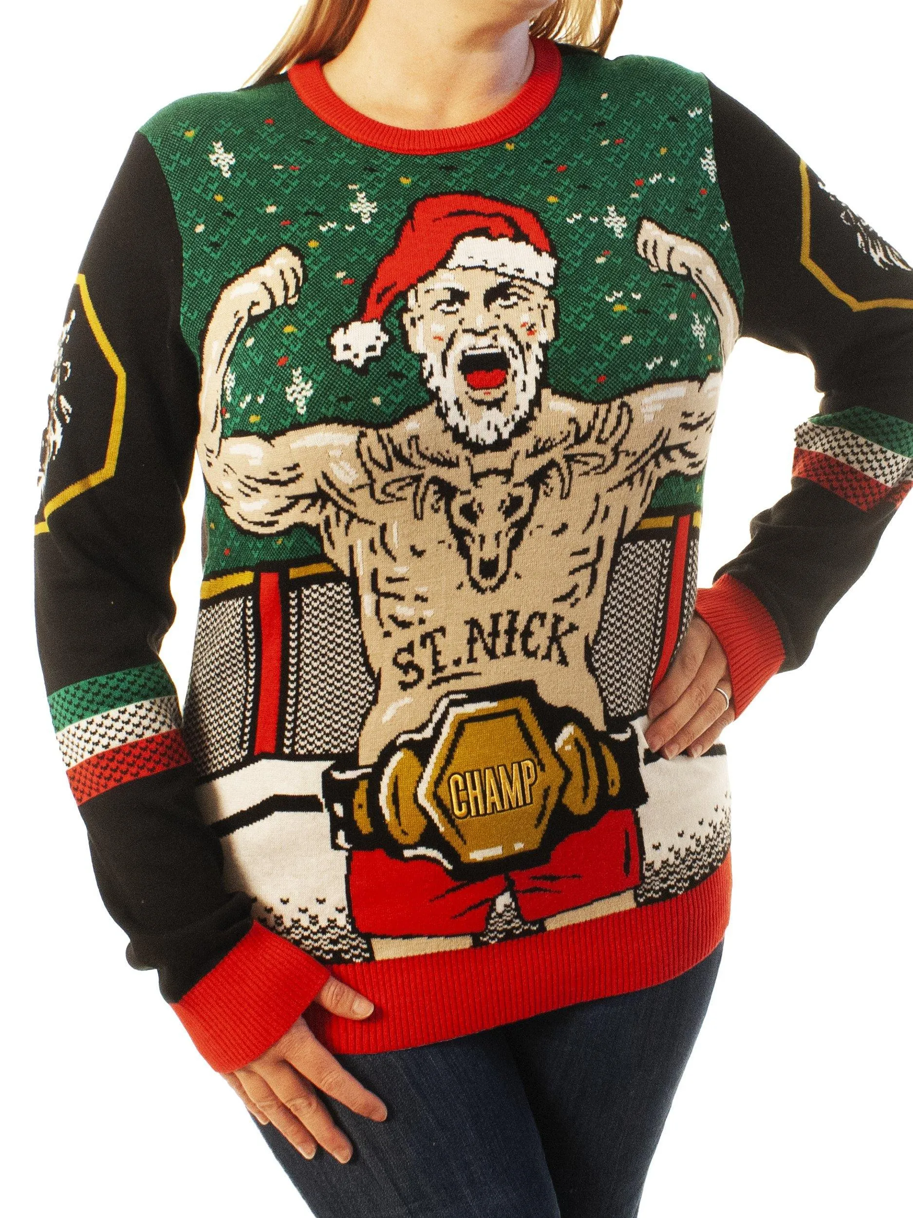 Mma Santa Ugly Christmas Sweater - Best Xmas Gifts For Him Or Her