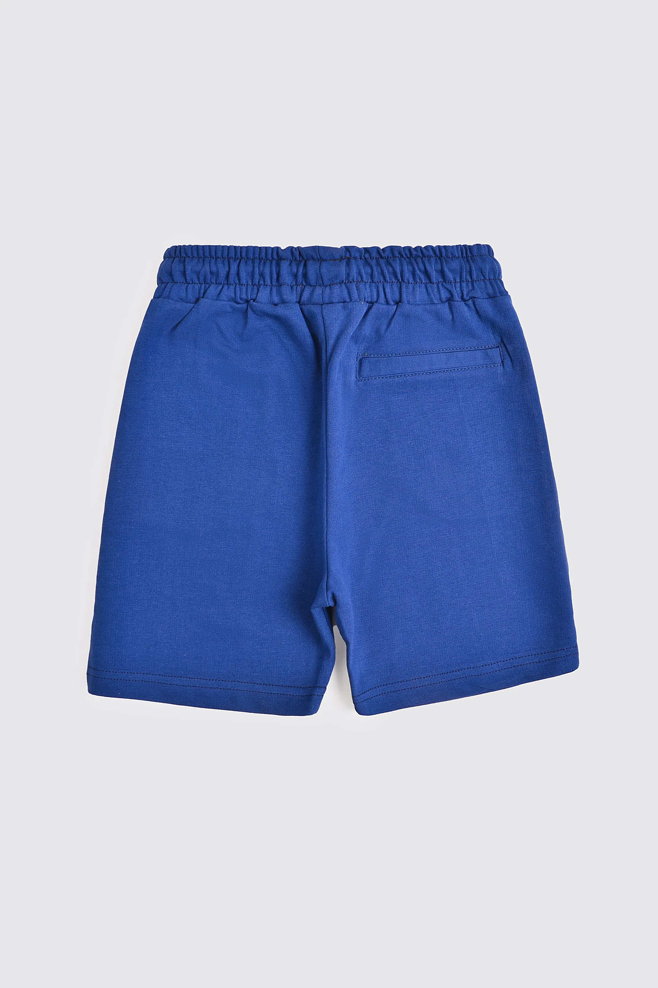 Navy Blue Cotton Short