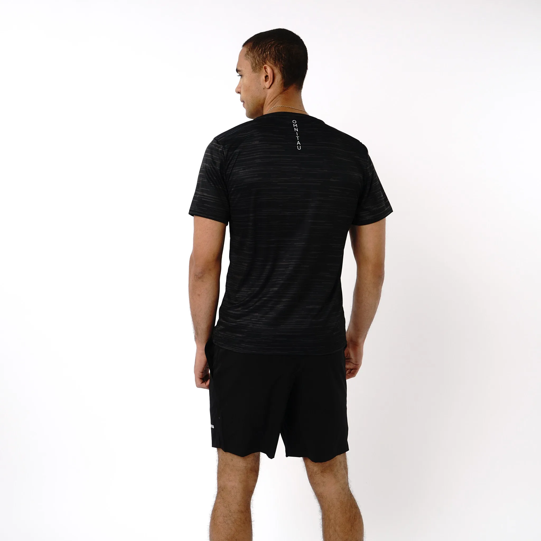 Omnitau Men's PriTech Phi Breathable Running T-Shirt - Black