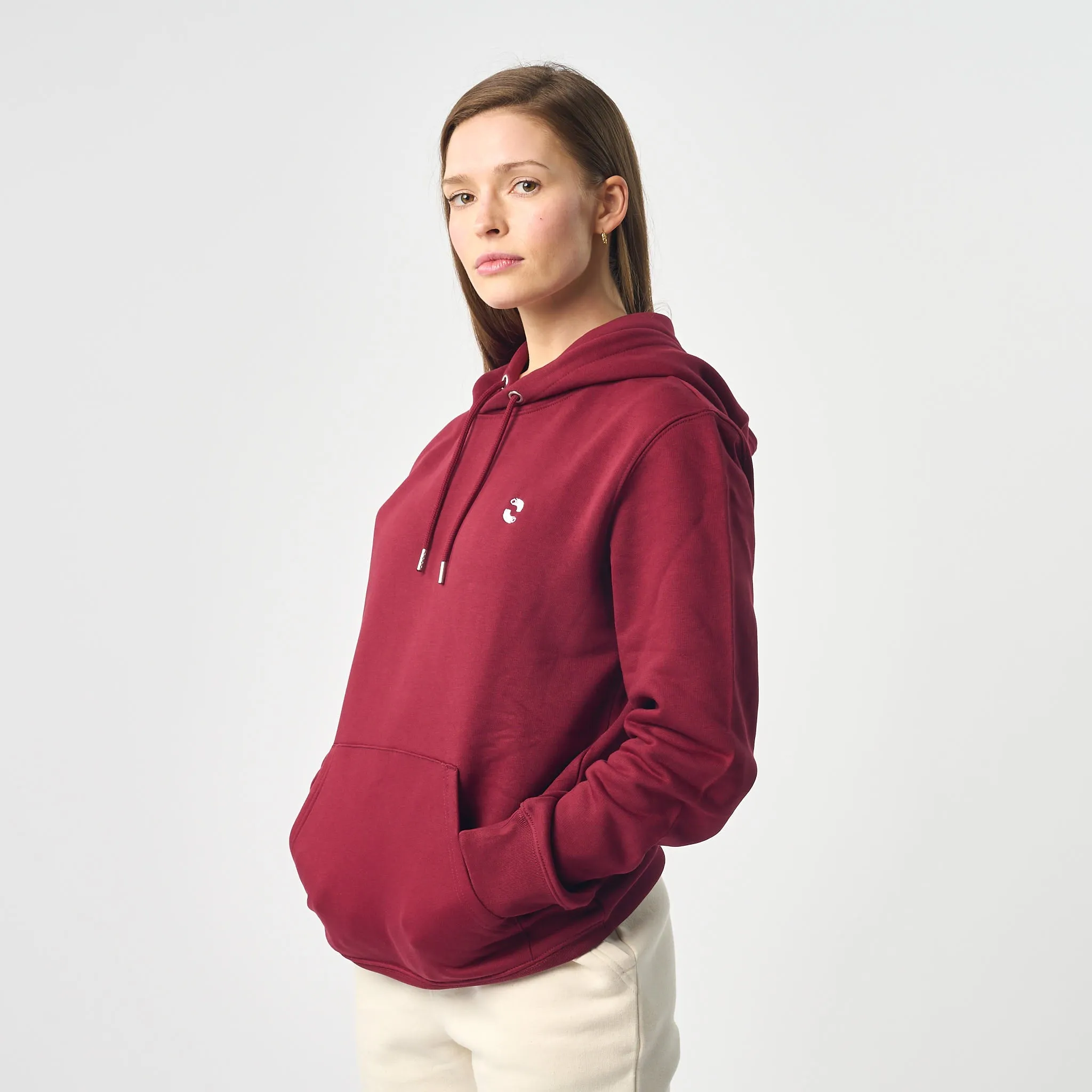 Omnitau Women's Prime Organic Cotton Hoodie - Burgundy