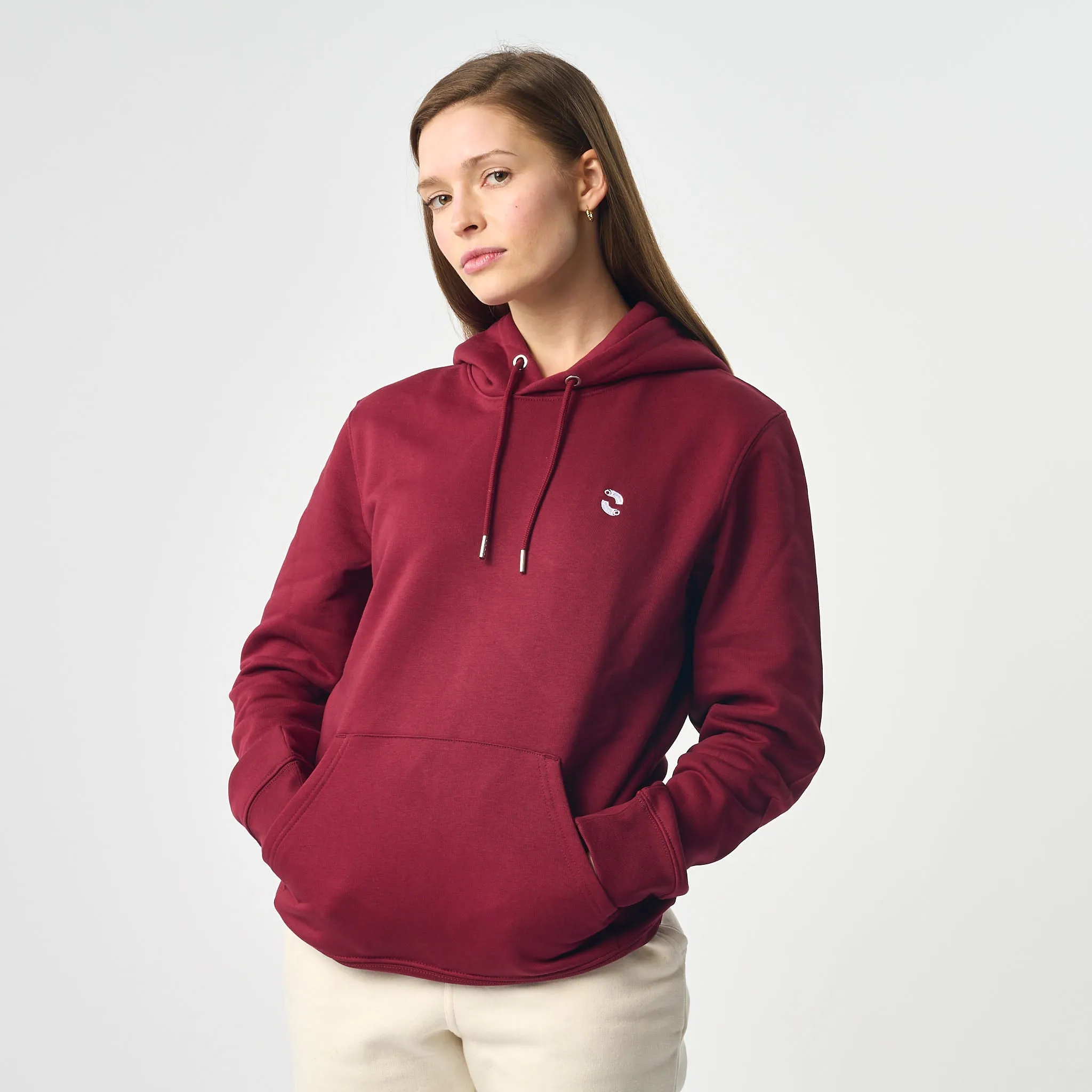 Omnitau Women's Prime Organic Cotton Hoodie - Burgundy